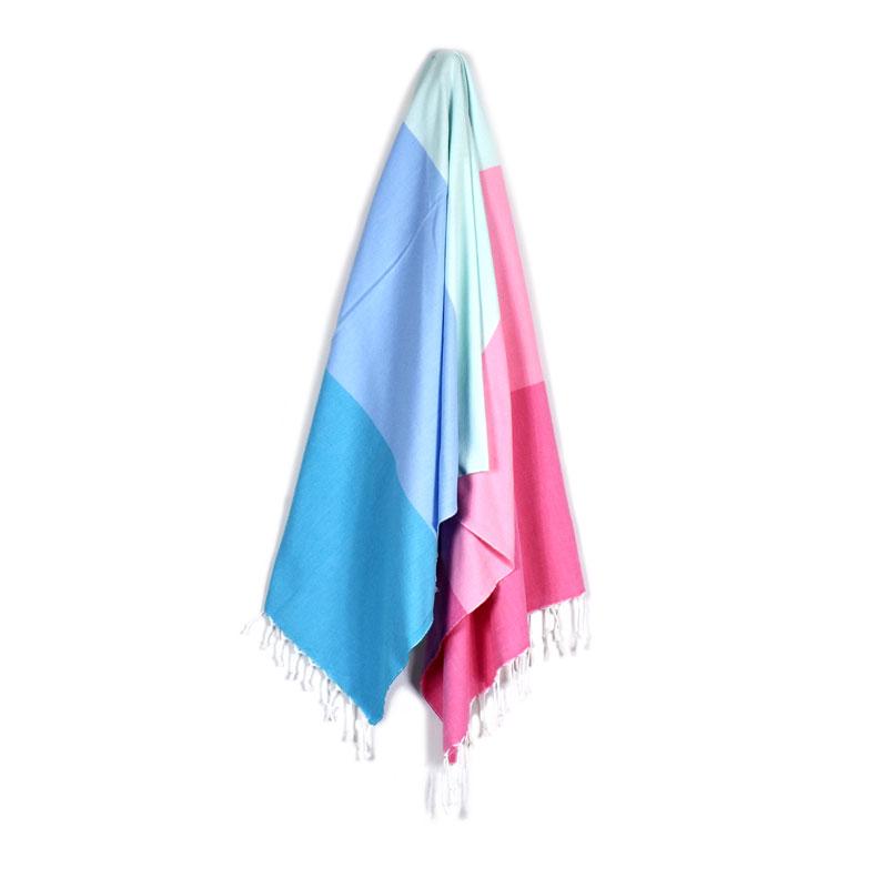 Cerec Turquiose Blue Bubblegum Pink Turkish Towel